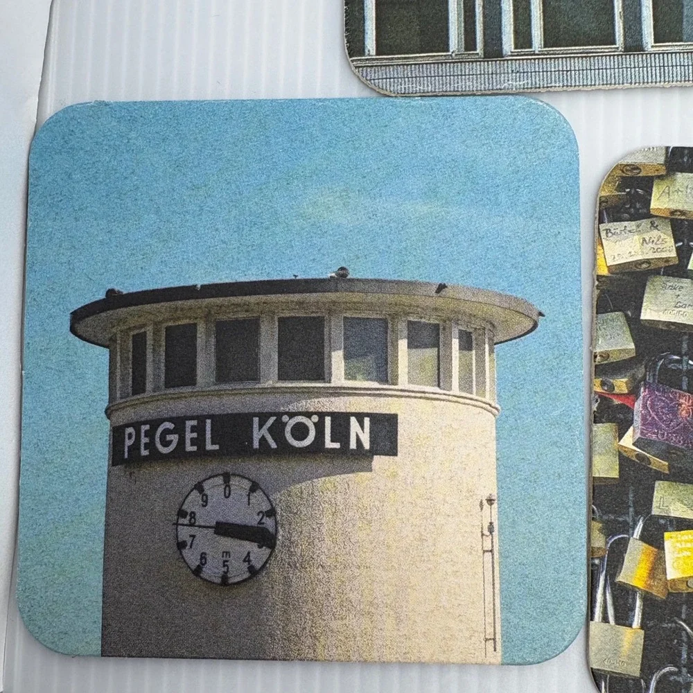 Cologne Germany Souvenir Coasters Set of 10 CardboardCity Views Landmarks Travel